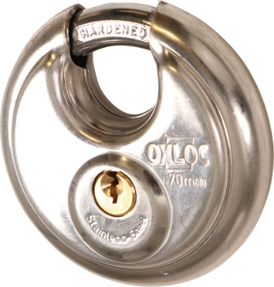Afbeeldingen van OXLOC Discushangslot RVS 70MM KD70