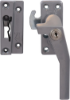 Afbeeldingen van OXLOC Raamsluiting cilinderslot aluminium grijs rechts SKG*