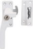 Afbeeldingen van OXLOC Raamsluiting cilinderslot aluminium wit links SKG*