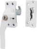 Afbeeldingen van OXLOC Raamsluiting cilinderslot aluminium wit links SKG*