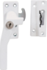 Afbeeldingen van OXLOC Raamsluiting cilinderslot aluminium wit links SKG*