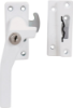 Afbeeldingen van OXLOC Raamsluiting cilinderslot aluminium wit links SKG*
