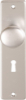 Afbeeldingen van OXLOC Knopschild knop + profielcilinder Roubais aluminium SL56