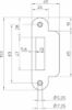 Afbeeldingen van OXLOC Sluitplaat EV rond loopslot 735/749
