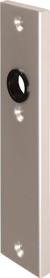 Afbeeldingen van OXLOC Veiligheidskortschild krukgat + profielcilinder rechte hoeken aluminium blind
