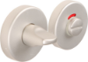 Afbeeldingen van OXLOC Rozet vrij/bezet Torino rood/wit aluminium rond 52X10MM