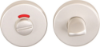 Afbeeldingen van OXLOC Rozet vrij/bezet Torino rood/wit aluminium rond 52X10MM