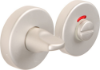 Afbeeldingen van OXLOC Rozet vrij/bezet Torino rood/wit aluminium rond 52X10MM