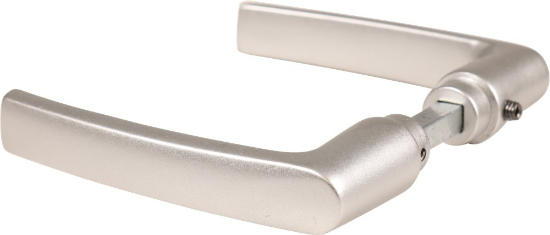 Afbeeldingen van OXLOC Deurkruk blokmodel Bordeaux aluminium F1 38-42MM