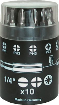 Afbeeldingen van IRONSIDE Bitset ¼" rond SL-PH-PZ 25MM 10x