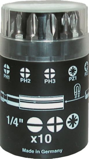 Afbeeldingen van IRONSIDE Bitset ¼" rond SL-PH-PZ 25MM 10x