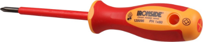 Afbeeldingen van IRONSIDE Schroevendraaier VDE 2-componenten PH1 80MM