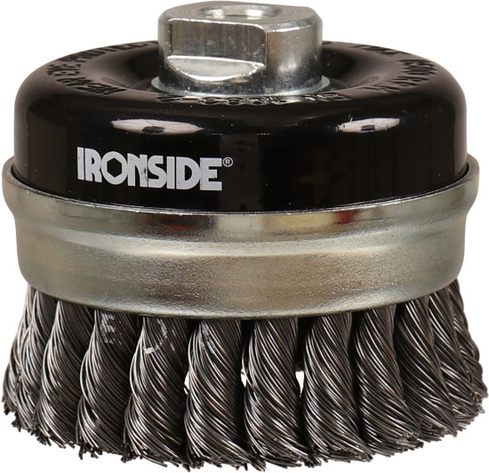 Afbeeldingen van IRONSIDE Staaldraadborstel getordeerd M14 80MM
