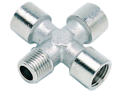 Afbeeldingen van X-draadfitting ½" buitendraad/binnendraad/binnendraad/binnendraad