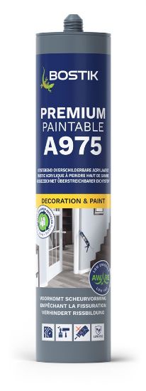 Afbeeldingen van BOSTIK Acrylaatkit Paintable A975 wit 310ML