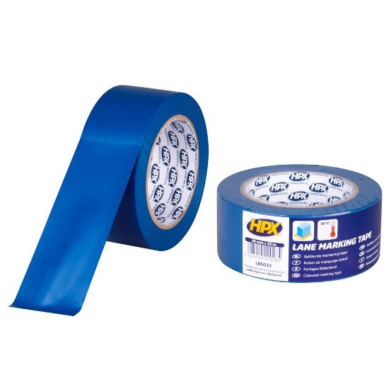 Afbeeldingen van HPX Zelfklevende markeringstape blauw 48MM 33M
