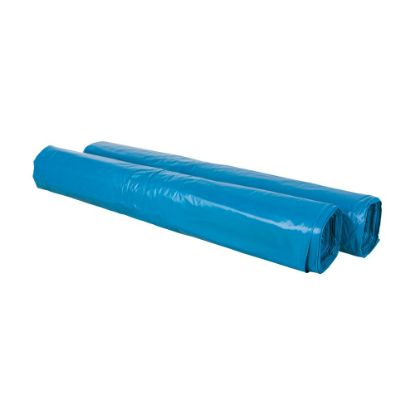 Afbeeldingen van Afvalzakkenrol LDPE blauw T70 140L 80X110CM
