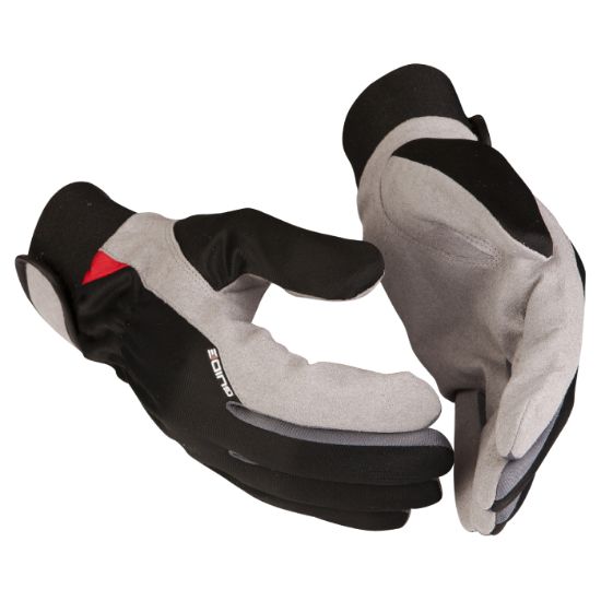 Afbeeldingen van GUIDE Werkhandschoen dun synthetisch leer velcro 763 12