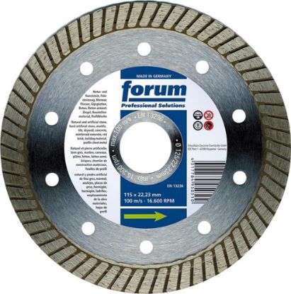 Afbeeldingen van FORUM Diamantzaagblad SlimTurbo 115X1,2MM