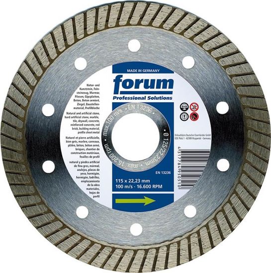 Afbeeldingen van FORUM Diamantzaagblad SlimTurbo 115X1,2MM