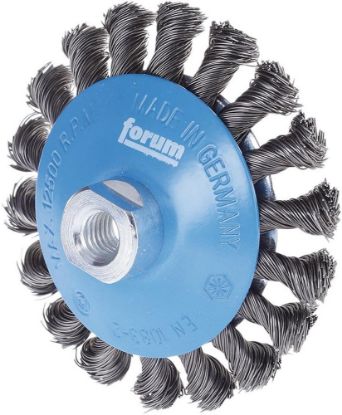 Afbeeldingen van FORUM Kegelborstel getordeerd staaldraad M14 100X0,5MM
