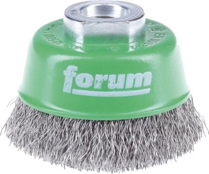 Afbeeldingen van FORUM Komborstel gegolfd RVS M14 80MM