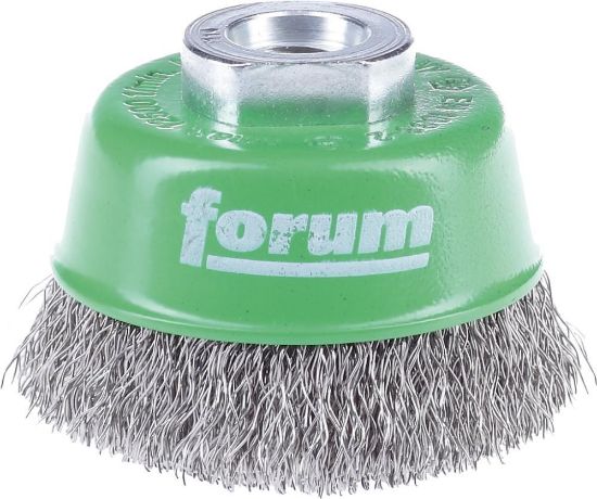 Afbeeldingen van FORUM Komborstel gegolfd RVS M14 80MM