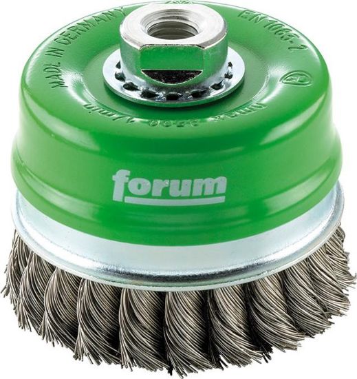 Afbeeldingen van FORUM Komborstel getordeerd RVS M14 80X0,5MM