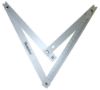 Afbeeldingen van MEMOLON Bouwhaak opvouwbaar ALU 45° & 90° 60X60X85CM