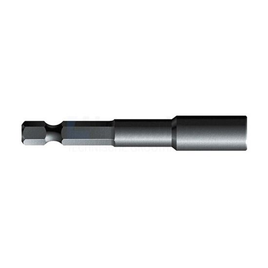 Afbeeldingen van ELZET Dopsleutel ¼" zeskant SW13 110MM 