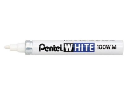 Afbeeldingen van Viltstift Wit 100W-medium