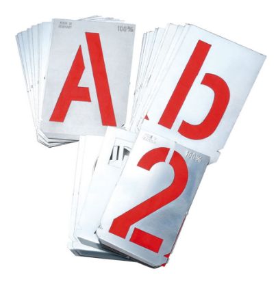 Afbeeldingen van Sjablonen letters A-Z metaal 60MM