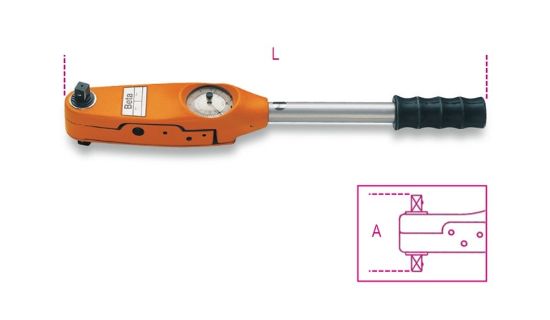 Afbeeldingen van BETA Momentsleutel met meetklok ½" 594/21 20-215NM