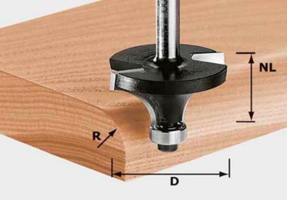 Afbeeldingen van FESTOOL Afrondfrees HW schacht 8MM 22,5MM R6,35 KL