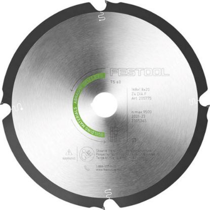 Afbeeldingen van FESTOOL Diamantzaagblad ABRASIVE 168X1,8X20MM F4