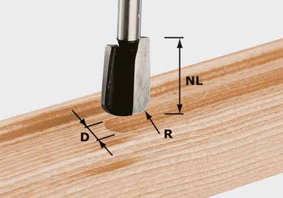 Afbeeldingen van FESTOOL Grootfrees HW schacht 8MM R5