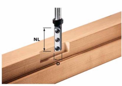 Afbeeldingen van FESTOOL Keermes-groeffrees HW schacht 12MM 16X50MM WP