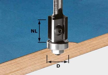 Afbeeldingen van FESTOOL Keermes-kantenfrees HW schacht 8MM 19X20MM WM Z2 KL