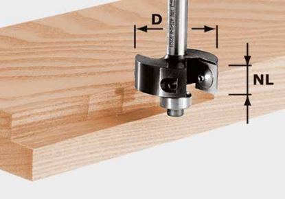 Afbeeldingen van FESTOOL Kermmes-groeffrees HW schacht 8MM 38X12MM