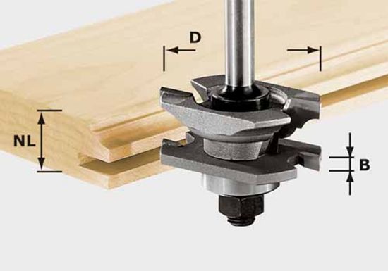 Afbeeldingen van FESTOOL Profielgroeffrees HW schacht 8MM 46X12MM NT
