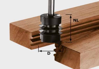 Afbeeldingen van FESTOOL Verlijmfrees HW schacht 8MM 34X32MM
