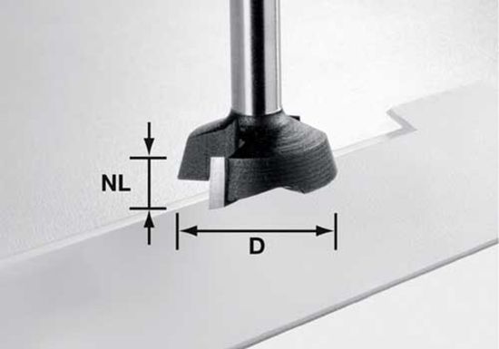 Afbeeldingen van FESTOOL Vlakfrees S8 HW OFK 28X7MM t.b.v. MFK 700 EQ/B-Plus