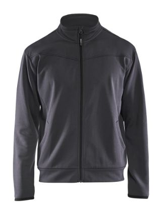 Afbeeldingen van BLÅKLÄDER Sweatshirt service met rits 3362 medium grijs/zwart M