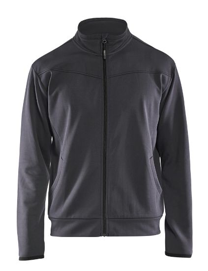 Afbeeldingen van BLÅKLÄDER Sweatshirt service met rits 3362 medium grijs/zwart 2XL