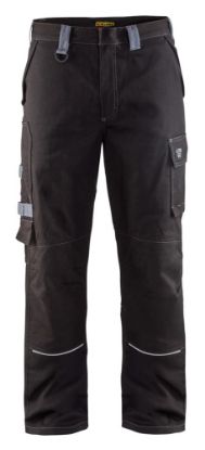 Afbeeldingen van BLÅKLÄDER Werkbroek vlamvertragend 1561 zwart/grijs D112