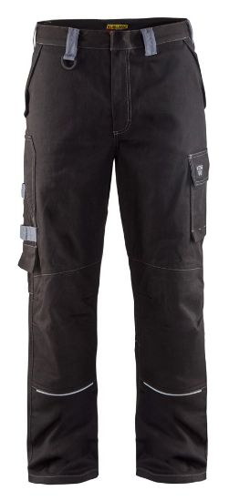 Afbeeldingen van BLÅKLÄDER Werkbroek vlamvertragend 1561 zwart/grijs D88