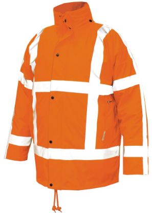 Afbeeldingen van M-WEAR Parka RWS gevoerd 5567 fluoriserend oranje XL
