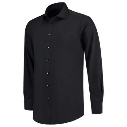 Afbeeldingen van TRICORP Overhemd stretch Slim-Fit 705008 zwart 40/5