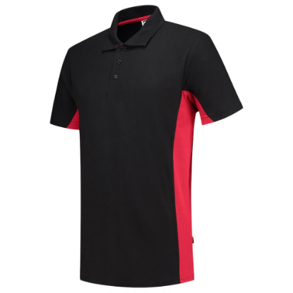 Afbeeldingen van TRICORP Poloshirt bi-colour 202004 zwart/rood S