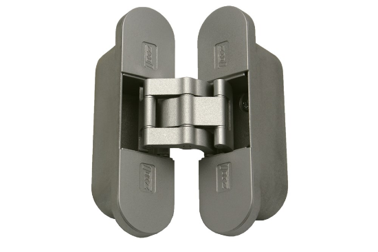 Afbeeldingen van 3D scharnier zamac nikkel satijn 29X111MM CE